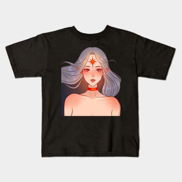 Star Girl Kids T-Shirt by Vivian Valentin Art